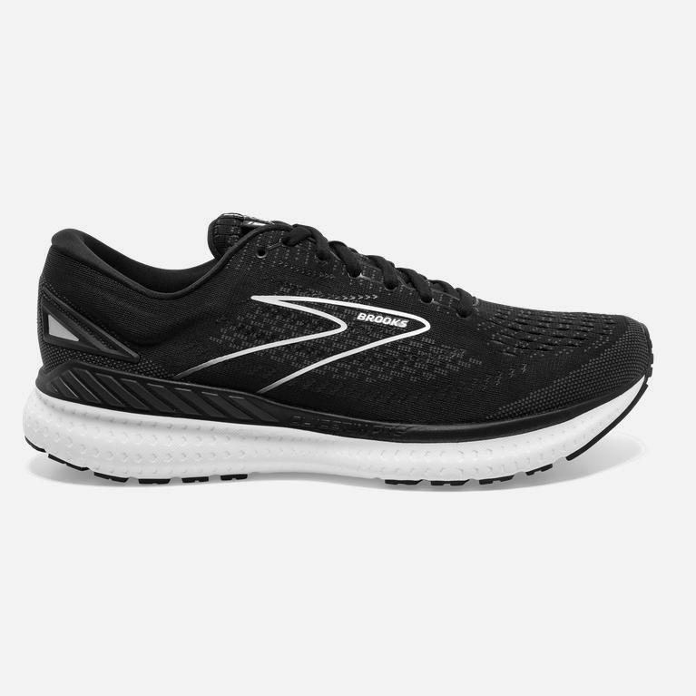 Brooks Glycerin Gts 19 Max Cushion Road Løpesko Herre Pris - Svart/Hvite - Norge (JXH031286)